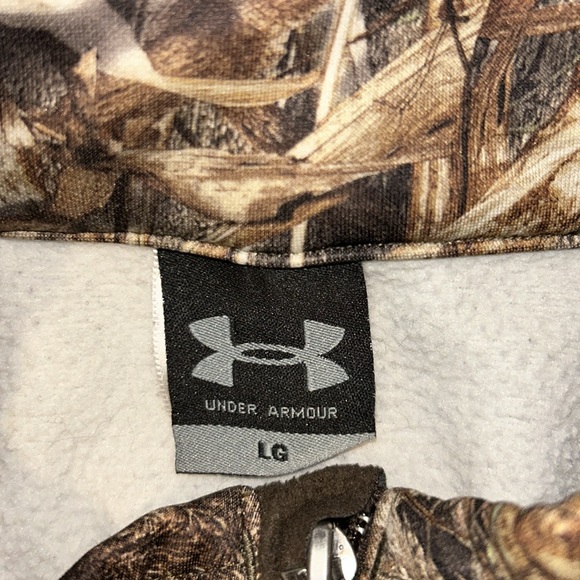 Under Armour Mossy Oak Duck Blind Camo. Light weight pull over Size Lg. - Picture 3 of 4